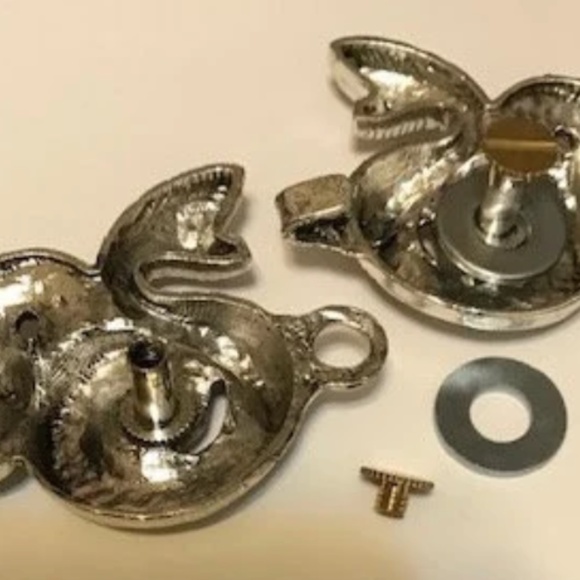 snake cloak clasp silver - Picture 3 of 5